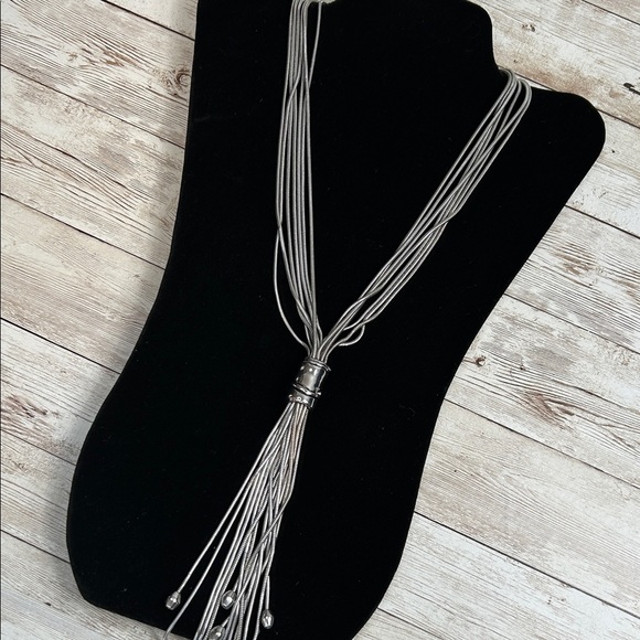 Chico's Jewelry - Chicos Silver Multi-Strand Necklace